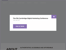 Tablet Screenshot of marketingconference.co.uk